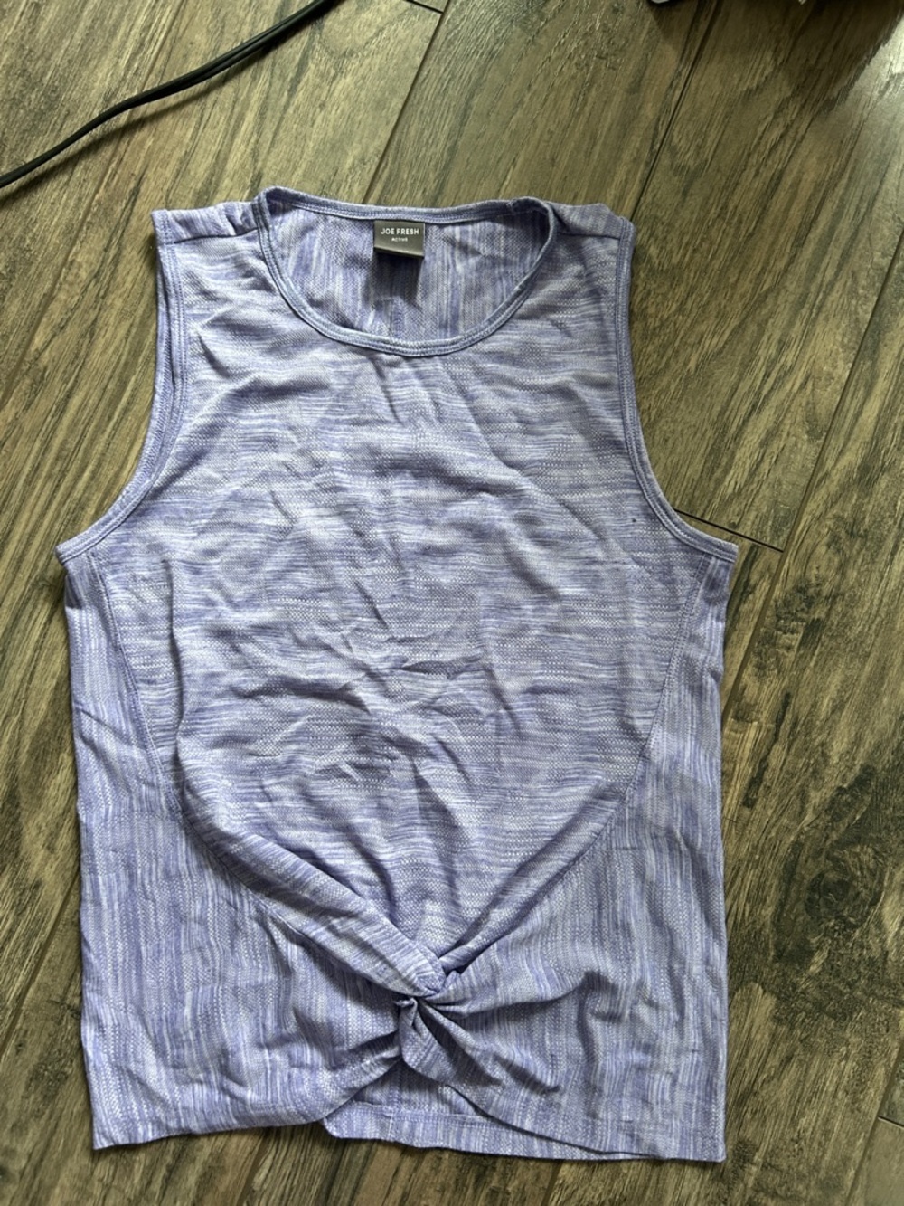 Joe Fresh Lavender Striped Tank Top